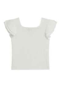 Girls 7-16 Pucker Knit Top