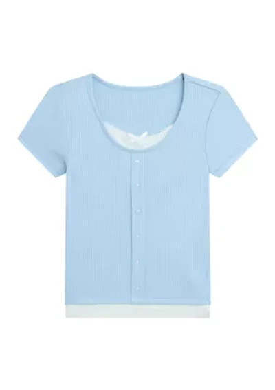 Girls 7-16 Ribbed Top