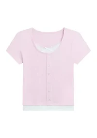 Girls 7-16 Ribbed Top