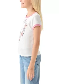 Girls 7-16 Floral Heart Graphic T-Shirt