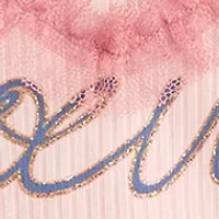 Girls French Pink Tie Top