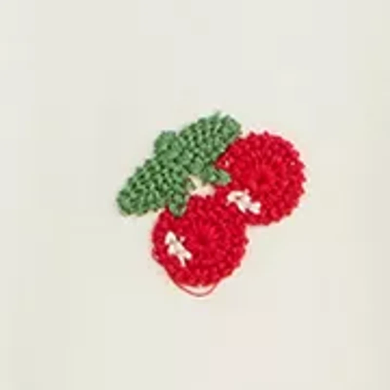 Girls 7-16 Crochet Cherry T-Shirt