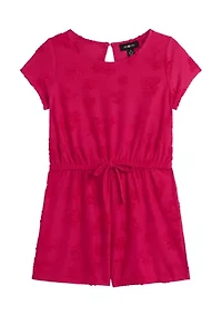 Girls 7-16 Sculpted Terry Romper
