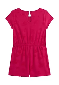 Girls 7-16 Sculpted Terry Romper