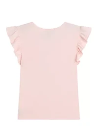 Girls 7-16 Flutter Sleeve T-Shirt
