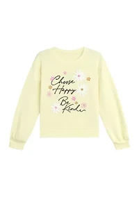 Girls 7-16 Be Kind Crewneck