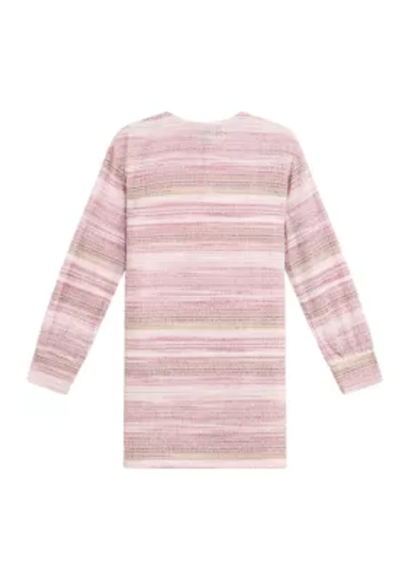 Girls 7-16 Striped Duster Cardigan Set