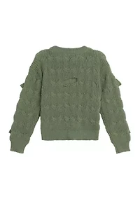 Girls 7-16 Pullover Bow Sweater
