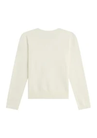 Girls 7-16 Long Sleeve Jewel Neck Top