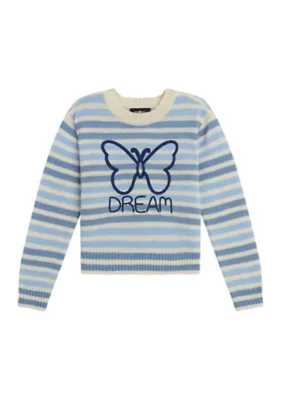 Girls 7-16 Long Sleeve Striped Sweater