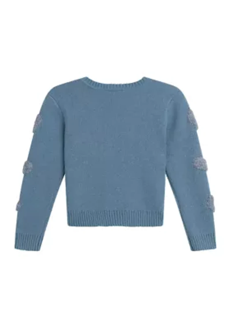 Girls 7-16 Pullover Heart Sweater