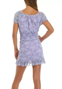 Girls 7-16 Mesh Print Matching Set