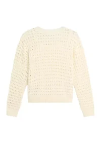 Girls 7-16 Long Sleeve Heart Top
