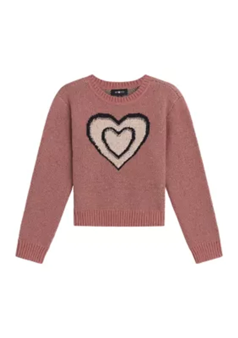 Girls 7-16 Heart Printed Top