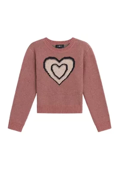Girls 7-16 Heart Printed Top