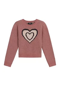 Girls 7-16 Heart Printed Top