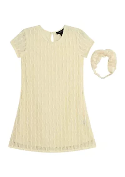 Girls 7-16 Sundress and Headband Set