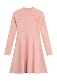 Girls 7-16 Fit and Flare Sweater Dress