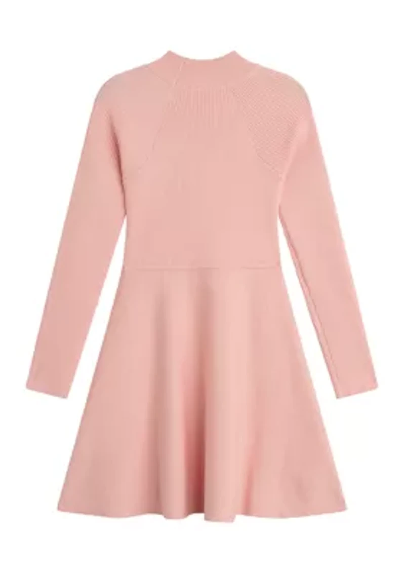 Girls 7-16 Fit and Flare Sweater Dress