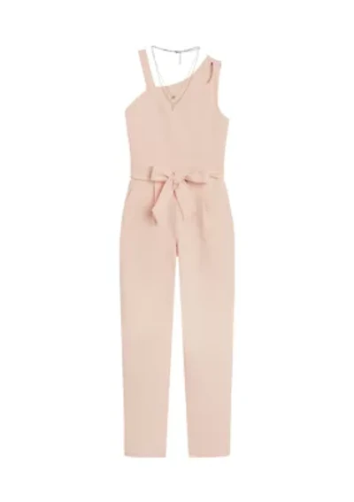 Girls 7-16 Textured Knit Jumpsuit