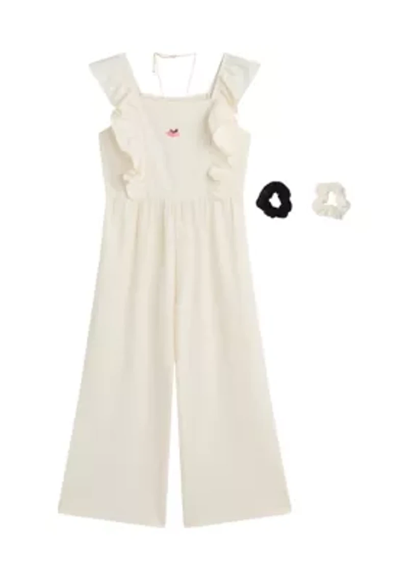 Girls 7-16 Ruffle Jumpsuit