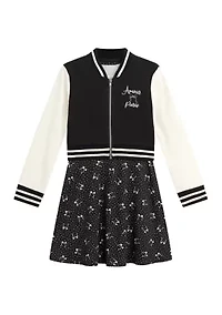 Girls 7-16 Varsity Jacket Dress