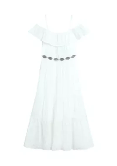 Girls 7-16 Eyelet Tiered Maxi Dress