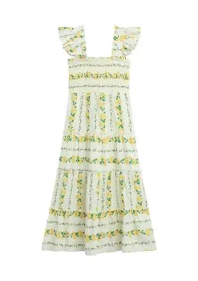 Girls 7-16 Print Smock Dress