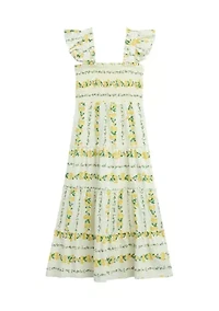 Girls 7-16 Print Smock Dress
