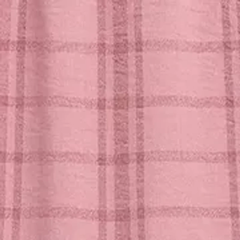 Girls 7-16 Plaid Printed Jacquard Dress