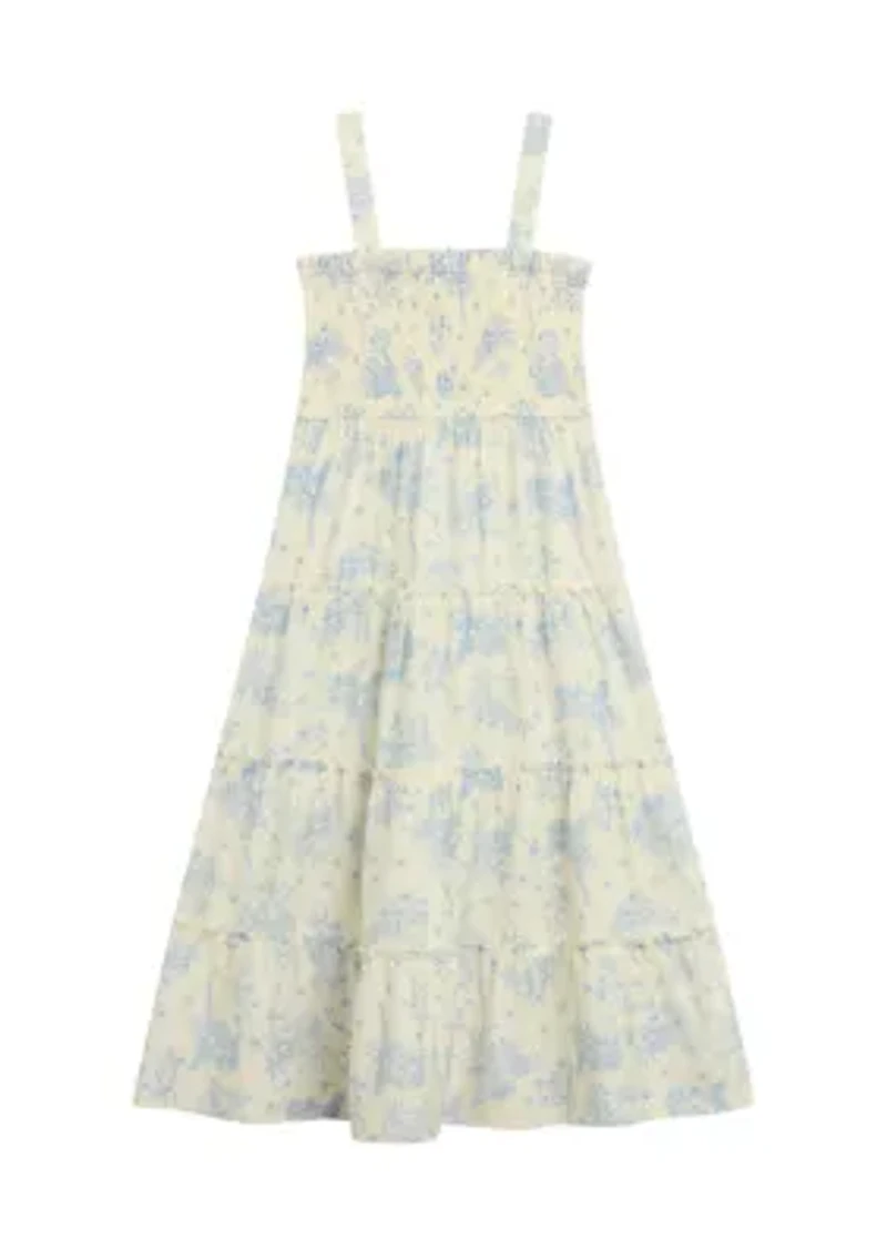 Girls 7-16 Cardigan Maxi Dress