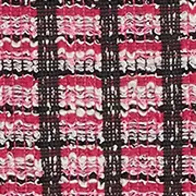 Girls 7-16 Boucle Skater Pleather Trim Dress