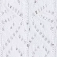 Girls 7-16 Open Eyelet Knit Cardigan