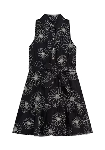 Girls 7-16 Sleeveless Floral Print Halter Dress