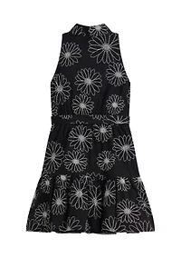 Girls 7-16 Sleeveless Floral Print Halter Dress