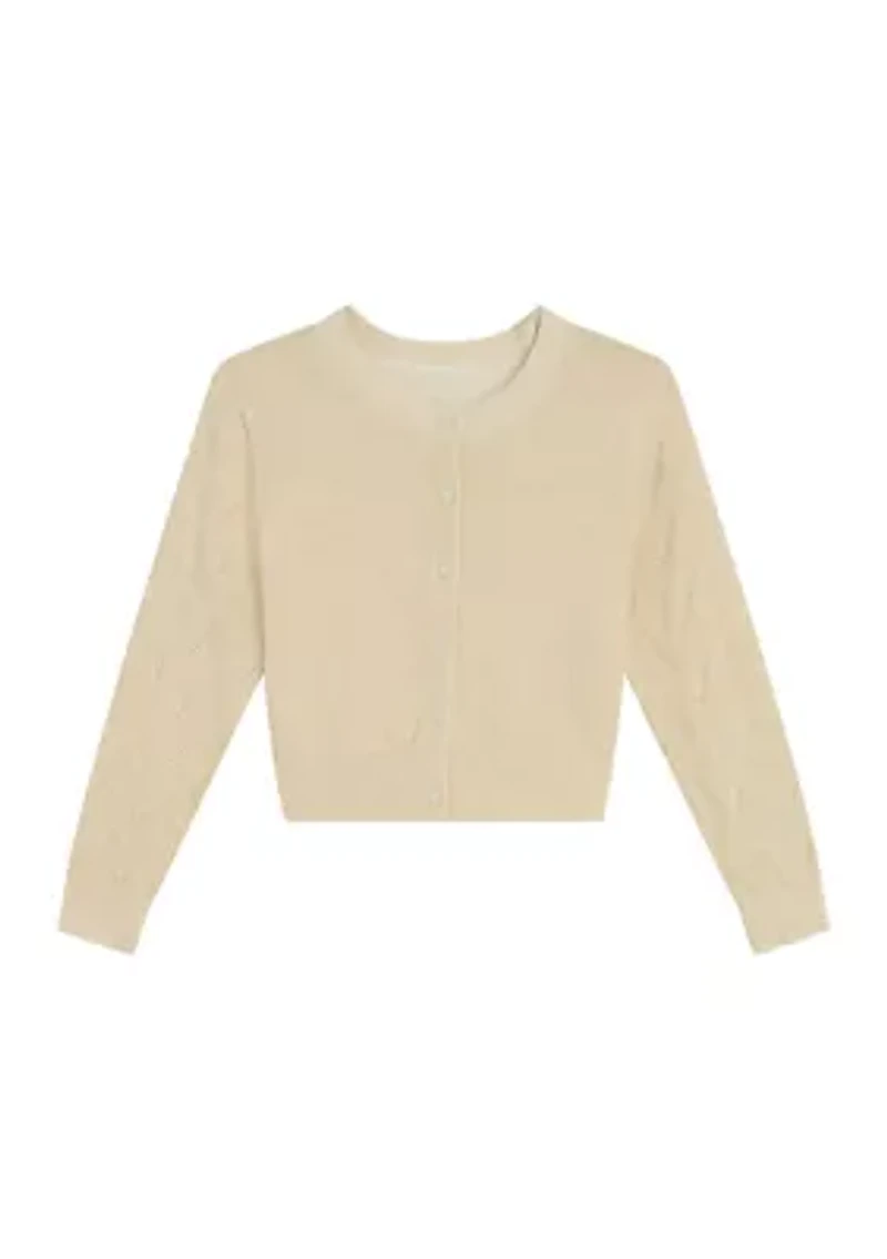 Girls 4-6x Metallic Cardigan