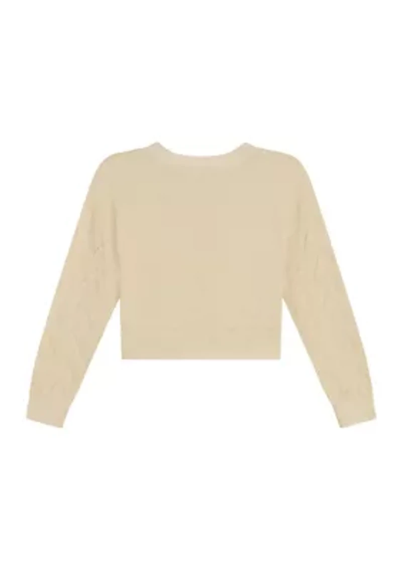Girls 4-6x Metallic Cardigan