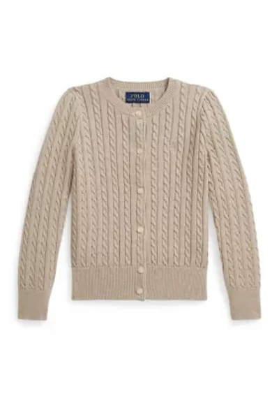 Girls 2-6x Mini Cable Cotton Cardigan