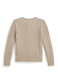 Girls 2-6x Mini Cable Cotton Cardigan