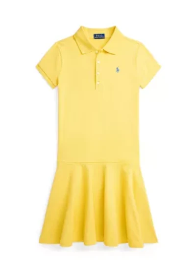 Girls 7-16 Stretch Mesh Polo Dress