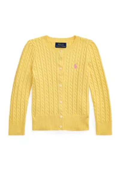 Girls 2-6x Mini-Cable Cotton Cardigan