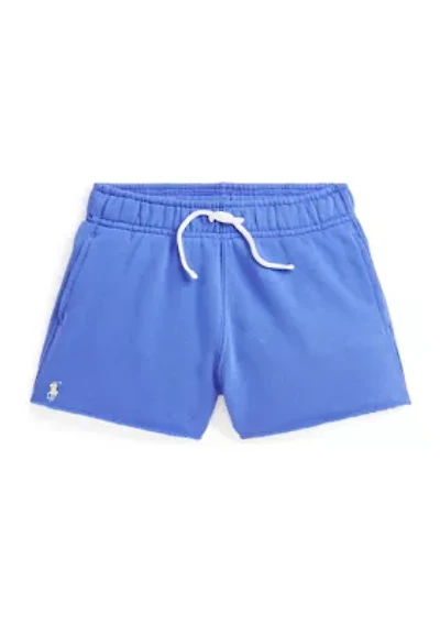 Girls 2-6x Raw Hem Terry Shorts
