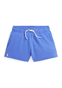 Girls 2-6x Raw Hem Terry Shorts