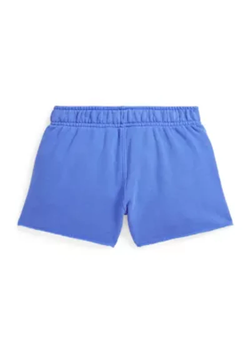 Girls 2-6x Raw Hem Terry Shorts