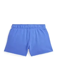 Girls 2-6x Raw Hem Terry Shorts