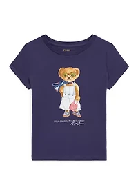 Girls 2-6x Polo Bear Cotton Jersey Graphic T-Shirt