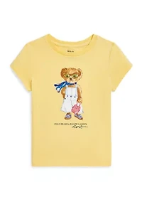 Girls 2-6x Polo Bear Cotton Jersey Graphic T-Shirt
