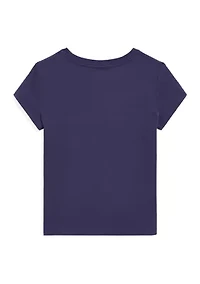 Girls 2-6x Polo Bear Cotton Jersey Graphic T-Shirt
