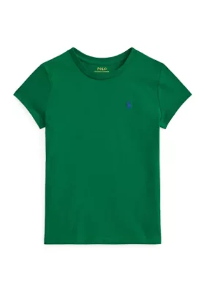 Girls 7-16 Cotton Jersey Crew Neck T-Shirt