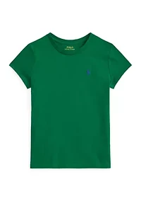 Girls 7-16 Cotton Jersey Crew Neck T-Shirt